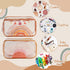 Y1tvei 2Pcs Summer Boho Rainbow Sunshine Clear PVC Makeup Bag Brown Rainbow Boho Plastic Cosmetic Toiletry Bag Transparent Zipper Makeup Case Wate...