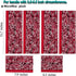 Volecy Refrigerator Door Handle Covers, Set of 6 Washable Cloth Decor Keep Appliance Clean for Fridge Microwave Stove Dishwasher Bathroom Catch All Stains Dust Dirty Fingerprint (Printed Red Velvet)