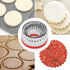4-Pieces Fluted Round Cookie Cutters, Metal Circle Biscuit Cutters Set, Wave Cookies Cutter with Fluted Edge, Unique Design with Protective Red To...