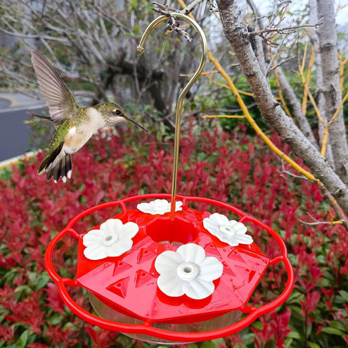 30 Sets Hummingbird Feeders Replacement Flowers, Unique Replaceable Hummingbird Bird Feeder Flowers Bird Feeder Replacement Parts for Hummingbird ...