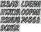 Hardline Products Series 400 Factory Matched 3-Inch Boat & PWC Registration Number Kit, Silver/Black - SIBKG400...