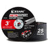 EZARC Cut Off Wheels 25 Pack, 3” x 1/16” x 3/8” Cutting Wheel, Metal & Stainless Steel Cutting Disc for Die Grinder...