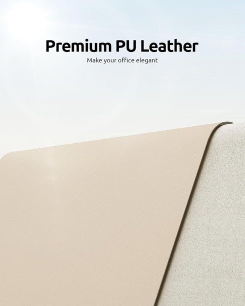 YSAGi Leather Desk Pad Protector, Office Desk Mat, Large Mouse Pad, Non-Slip PU Leather Desk Blotter, Laptop Desk Pad, Waterproof Desk Writing Pad...