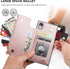 Bocasal Crossbody Wallet Case for iPhone Xr with Card Holder,Zipper Card Slot Protector Shockproof Purse Cover with Removable Cross Body Strap 6.1...