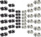 Fuman Forest 100 Sets Sew-on Snap Buttons Metal Snaps Fasteners Press Studs Buttons for Sewing, 8.5 mm,10 mm & 12mm,Black & Silver, (Fuman-034)...