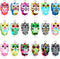 WILLBOND 18 Pieces Enamel Owl Charms Pendant Mixed Owl DIY Charm Jewelry Making Crafting Accessories for Necklace Bracelet Earring, 18 Colors...