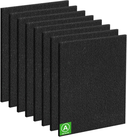 8 Pack HPA300 Carbon Pre Filter Compatible with Honeywell HPA300 Series Air Purifier, Precut Premium HRF-A300 Activated Carbon Filter Replacement ...