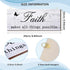 4 Pieces Faith Love Hope Family Wood Sign Farmhouse Wooden Family Sign with Quotes Faith Love Hope Family Home Sign Plaque Rustic Wooden Home Wall...