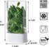 vacane Herb Keeper for Refrigerator, Fresh Herb Saver Herb Storage Containers, Cilantro Container for Fridge Asparagus Container, Dishwasher Safe...