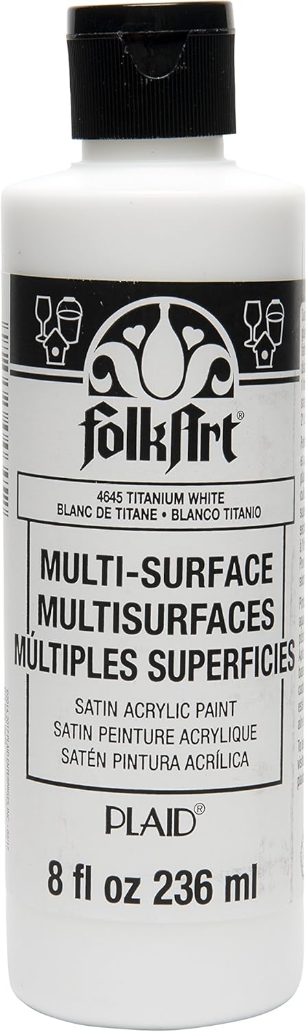 FolkArt Multi-Surface Paint (8 oz), , Titanium White...