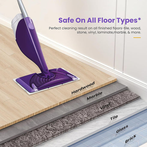 Spray Mop Pad Refill for Swiffer WetJet Mop, Disposable Multi Surface Floor Mop Pads, Thickness & Absorbent, 20 Count...