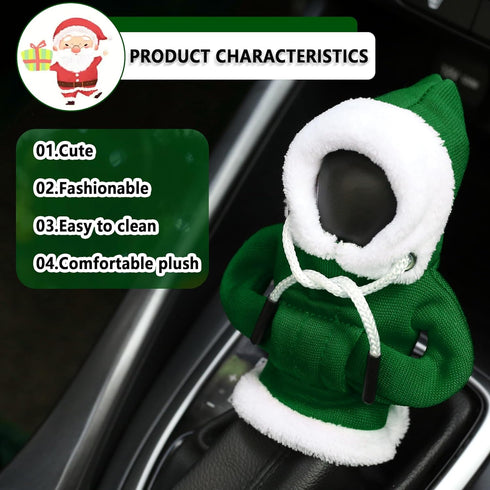 Car Gear Shift Boot Cover Sleeve Protector with Non-slip Denim for Automatic Transmission Stick Shifter (Green)...