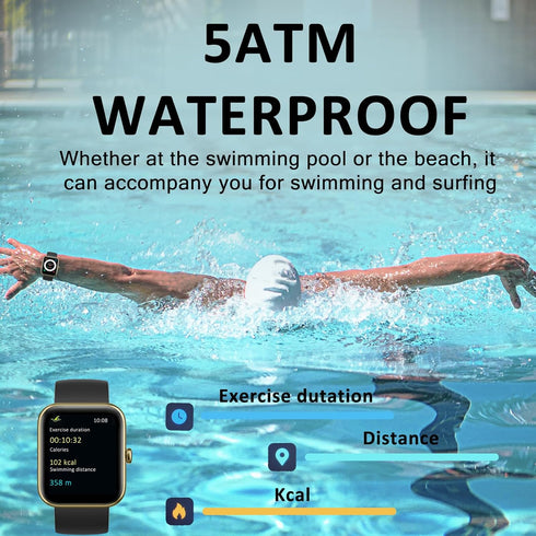 Fitness Tracker for Men Women with Aluminum Alloy Frame, Alexa Built-in 1.69'' DIY Dial with Blood Oxygen & Heart Rate Monitor, 14 Sport Modes Sma...