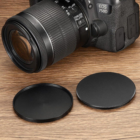 PATIKIL 43mm Lens Cap, 2 Pack Camera Lens Cap Cover Universal Front Metal Lens Filter Stacks Cap Protective Case for 43mm Camera Circular Polarizi...