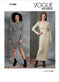 Vogue Misses' Dress Sewing Pattern Kit, Design Code V1906, Sizes 18-20-22-24-26...