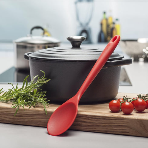 Zeal Silicone Non-Stick Cooking Spoon Red (11”/28cm), Inch...