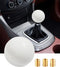 Shift Knob Manual Gear,Round Shift Knob Acrylic Gear Shift Knob,4 5 6 Speed Universal Shifter Knob with 3 Adapters,Fit for Manual Car M 8 * 1.25, ...