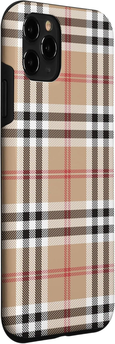 iPhone 11 Pro Checkered Plaid Flannel Gingham Pattern Case...