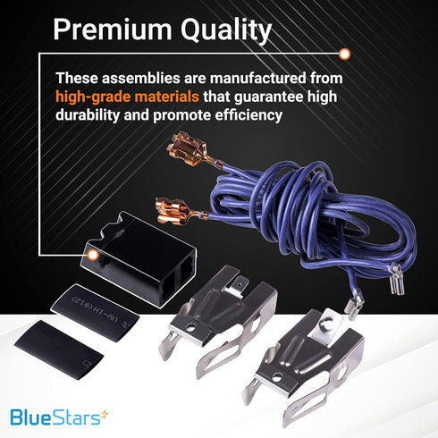 Ultra Durable WB17T10006 Range Surface Burner Terminal Block Kit Replacement Part by BlueStars – Exact Fit for GE Kenmore Hotpoint Ranges/Stoves/Ovens - Replaces AP3203326 WB17K10003 - Pack of 2
