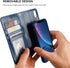 Bocasal for iPhone Xr Wallet Case with Card Holder PU Leather Magnetic Detachable Kickstand Shockproof Wrist Strap Removable Flip Cover for iPhone...