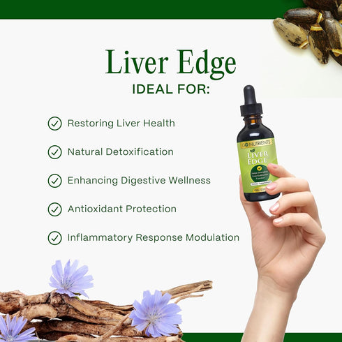 Go Nutrients Liver Edge – Milk Thistle Supplement for Liver Cleanse, Detox & Repair with Artichoke Extract for Health & Fatty Liver Support, Organ...