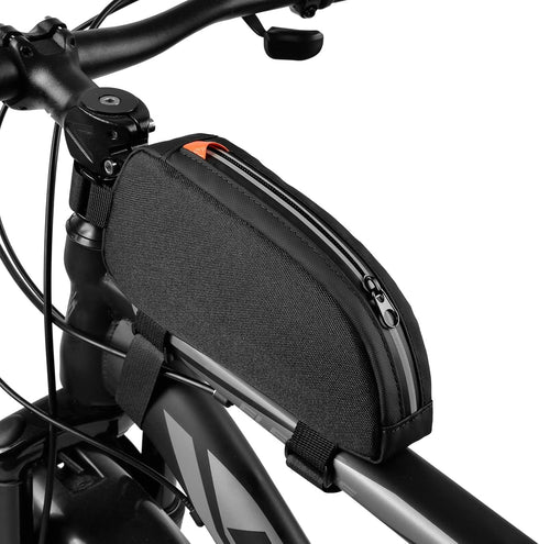 Bike Top Tube Bag Waterproof Bicycle Front Frame Bag Top Tube Bike Pouch for Road Mountain Bicycle Outdoor Cycling Travel Hiking...