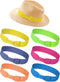 6 Pcs Stretchable Bowknot Hat Band Cowboy Hat Bands for Women Fedora Hat Bands Hat Ribbon Panama Straw Hat Accessories...