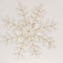 Saro Lifestyle Embroidered Snowflake Design Table Runner, Ivory, 16"x72"...