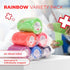 Ever Ready First Aid Self Adherent Cohesive Bandages 3" x 5 Yards - 12 Count, Rainbow Colors...