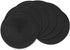 AHHFSMEI Round Braided Placemats 15 Inch Round Table Mats for Dining Tables Natural Woven Heat Resistant Place mats Set of 6 (Black)...