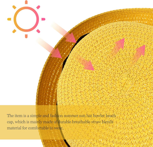 Womens Straw Hat Straw Hats for Women Sun Hat Womens Fedora Beach Hat for Women Bonnet for Men Fitted...