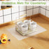 Clear Silicone Mat for Kitchen Counter, 10.24”x 14.2”(1MM) Non-slip Countertop Protector Liner, Small Non-Stick Baking Mat, Heat Resistant Placema...