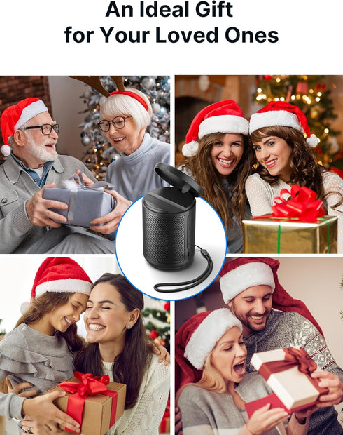 JSAUX Cell Phone Stand with Wireless Bluetooth Speaker and Magnetic Wireless Charger, Compatible with iPhone 15/Samsung, Birthday Gifts for Men an...