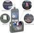 WANDF Large Hanging Toiletry Bag Travel Cosmetic Makeup Organizer Water-Resistant Shower Bathroom Bag for Women and Men (Gray)...