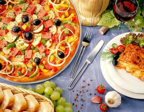 TeamFar Pizza Pan, 13.4 inch Stainless Steel Large Pizza Pan Tray Round Oven Baking Bakeware, Healthy & Heavy Duty, Oven & Dishwasher Safe...