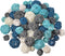 72 Pcs Wicker Rattan Decorative Balls Centerpiece Bowls Fillers Balls for Spring Summer Craft, Wedding Party, Potpourri Decor, 4 Sizes(Dark Blue, ...
