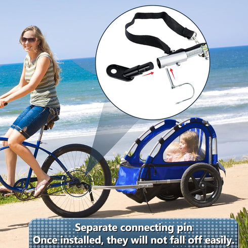 Bike Trailer Hitch Connector Coupler Bicycle Adapter for Children's Trailers,Cargo and Pet Bicycle Trailers,Black Adapter Accessories by Cenipar...