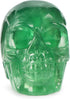 Artistone 2.0" Green Fluorite Crystal Skull Head Decor Statue,Hand Carved Natural Polished Gemstone Human Skull Figurine Pocket Reiki Healing Ston...