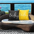 Waterproof Outdoor Throw Pillow Cover, 2 Pack Relax Printing Throw Pillow Case UV Protection Garden Cushion Cover for Patio Sofa Couch Balcony Chr...