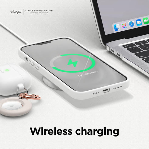 elago Compatible with iPhone 13 Pro Max Case, Liquid Silicone Case, Full Body Screen Camera Protective Cover, Shockproof, Slim Phone Case, Anti-Sc...