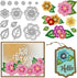 Metal Flowers Cutting Dies for Card Making, Symmetry Pattern Floral Leaf Die Cuts Spring Flowers Dies Embossing Tool for Scrapbooking DIY Craft Ph...