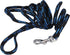 Dogs My Love 6ft Long Braided Rope Dog Leash Blue with Black 6 Sizes (XXSmall: 6ft Long; 0.15" Diam (4mm))...