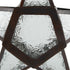 Zings & Thingz Beautiful Hanging Star Candle Lantern, Decorative Iron Light Home Decor, 9.5" Tall, Clear Glass...
