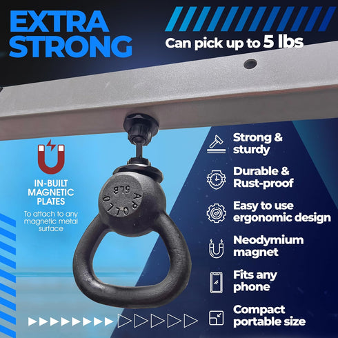 New 2025 Design stronger and more durable Gym Buddy Magnetic Phone Holder. Double sided adjustable and locking phone holder for gym or home use....