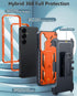 FNTCASE for Samsung Galaxy S24-Plus Case: S24plus Phone Case Drop Protection Rugged Belt-Clip Holster & Kickstand Military Grade Matte Textured Bu...
