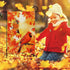 2 Pack Fall Thanksgiving Pumpkin Garden Flag Halloween 12 x 18 Inch Double Sided Vertical Burlap Cardinals Bird Fall Garden Flag for Seasonal Holi...