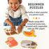 Petit Collage Beginner Puzzle for Kids, Farm Babies – Includes 4 Mini Puzzles (3-5 Pieces Each) – Cute Animal Puzzles for Ages 2+ – Makes a Great ...
