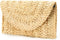 Obosoyo Women's Straw Clutch Handbag, Purse Envelope Wallet, Summer Beach Woven Bag...