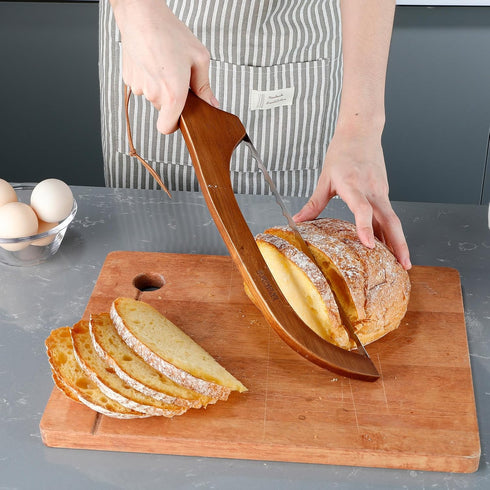 Bread Knife for Homemade Bread, Sourdough bread knife, 15.7" - Serrated knife for Homemade Bread, Baguettes and More Cuts Thin,Bow Design Bread kn...