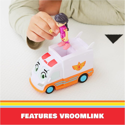 Disney Junior Firebuds, Violet and Axl, Action Figure and Ambulance Toy with Interactive Eye Movement, Kids Toys for Boys and Girls Ages 3 and up...